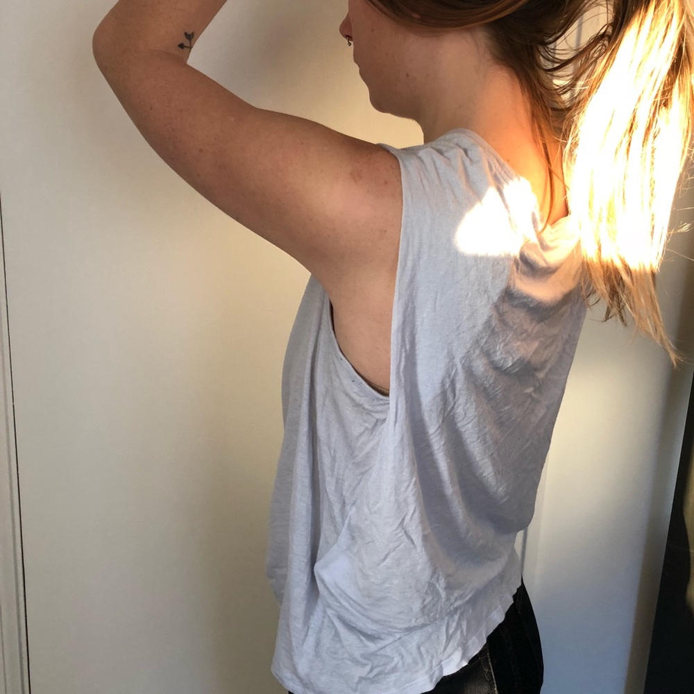 Allsaints linen sleeveless top